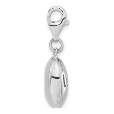 Sterling Silver Lucky Oval Charm – view 4