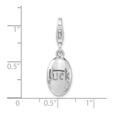 Sterling Silver Lucky Oval Charm – view 6