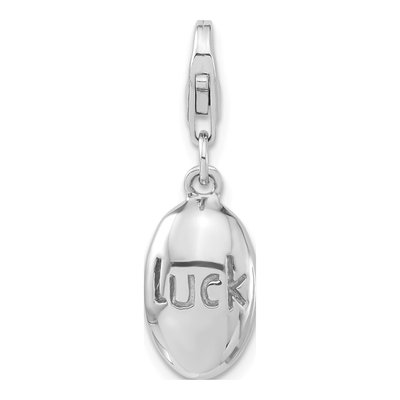 Sterling Silver Lucky Oval Charm
