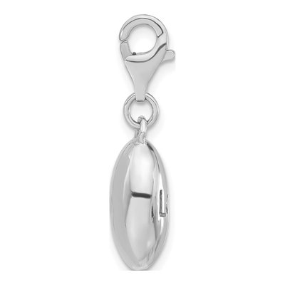 Sterling Silver Love Oval Charm – view 4
