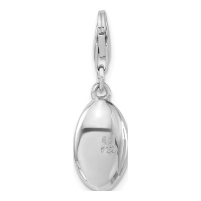 Sterling Silver Love Oval Charm – view 5