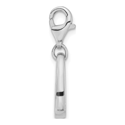 Sterling Silver Fire Symbol Charm – view 4