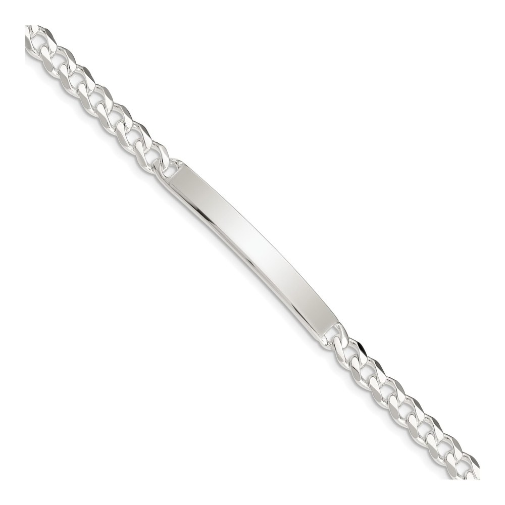Sterling Silver 5mm Curb ID Bracelet