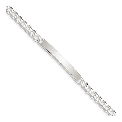 Sterling Silver 5mm Curb ID Bracelet
