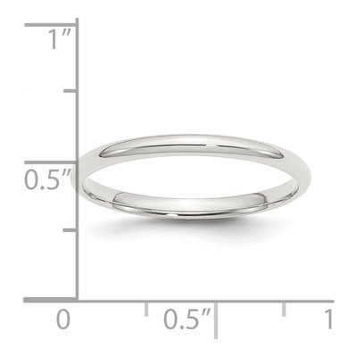 Sterling Silver 2mm Comfort-Fit Wedding Band – view 4