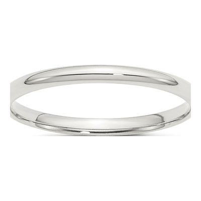 Sterling Silver 2mm Comfort-Fit Wedding Band