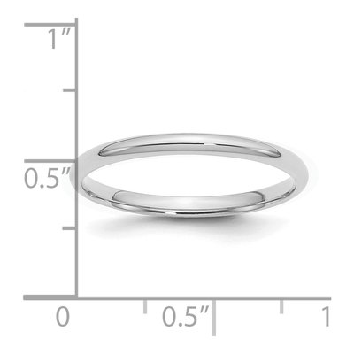 Sterling Silver 2mm Comfort-Fit Wedding Band – view 4