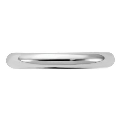 Sterling Silver 3mm Comfort-Fit Wedding Band – view 4
