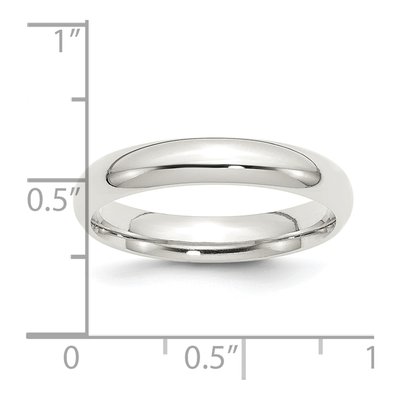 Sterling Silver 4mm Comfort-Fit Wedding Band – view 5