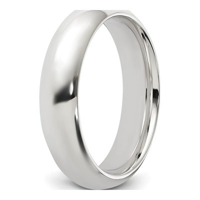Sterling Silver 5mm Comfort-Fit Wedding Band – view 7