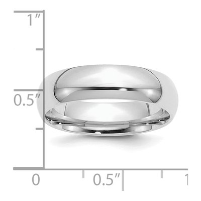 Sterling Silver 6mm Comfort-Fit Wedding Band – view 5
