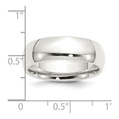 Sterling Silver 7mm Comfort-Fit Wedding Band – view 4