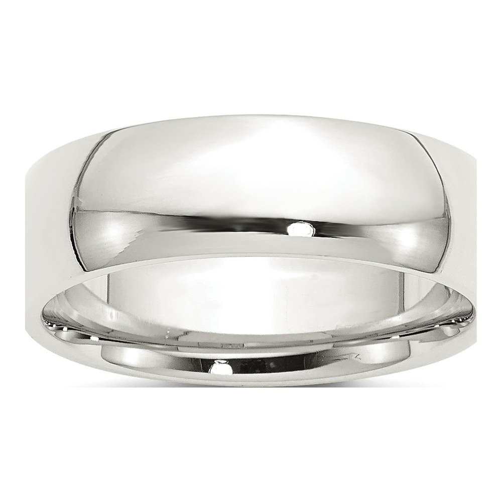 Sterling Silver 7mm Comfort-Fit Wedding Band