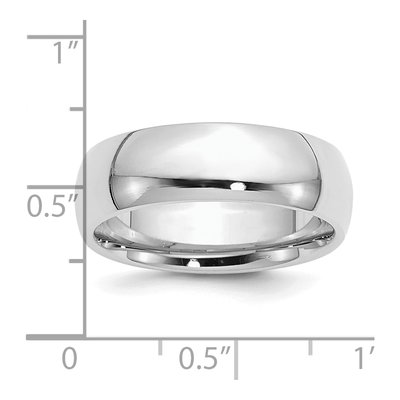 Sterling Silver 7mm Comfort-Fit Wedding Band – view 4