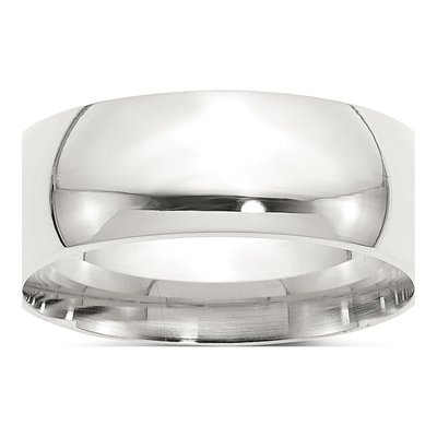 Sterling Silver 8mm Comfort-Fit Wedding Band