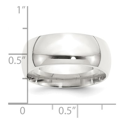 Sterling Silver 9mm Comfort-Fit Wedding Band – view 4