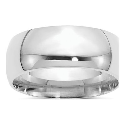 Sterling Silver 9mm Comfort-Fit Wedding Band