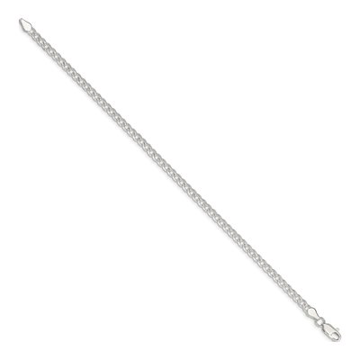 Sterling Silver 3.8mm Pave Curb Chain Bracelet – view 2