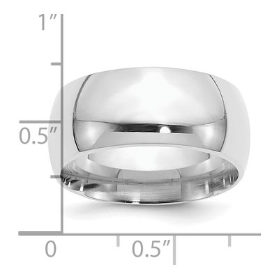 Sterling Silver 10mm Comfort-Fit Wedding Band – view 4
