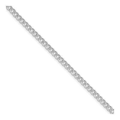 Sterling Silver 3.8mm Pave Curb Chain