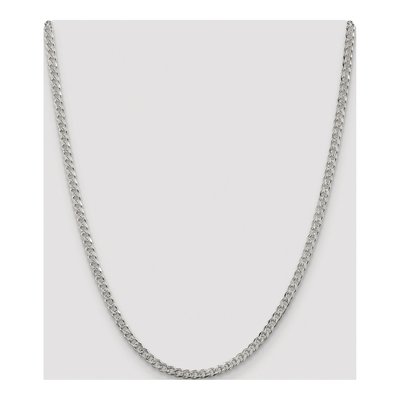 Sterling Silver 3.8mm Pave Curb Chain – view 4
