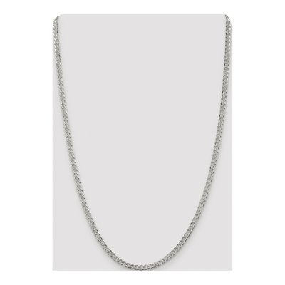 Sterling Silver 3.8mm Pave Curb Chain – view 4
