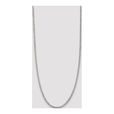 Sterling Silver 3.8mm Pave Curb Chain – view 4