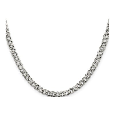 Sterling Silver 4.5mm Pave Curb Chain – view 2