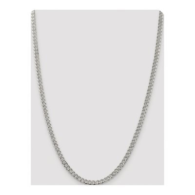 Sterling Silver 4.5mm Pave Curb Chain – view 4
