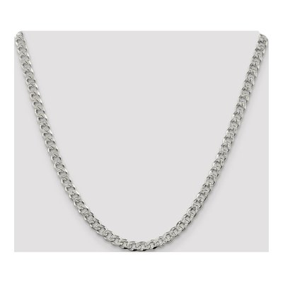 Sterling Silver 5.5mm Pave Curb Chain – view 4