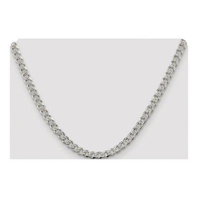 Sterling Silver 5.5mm Pave Curb Chain – view 4