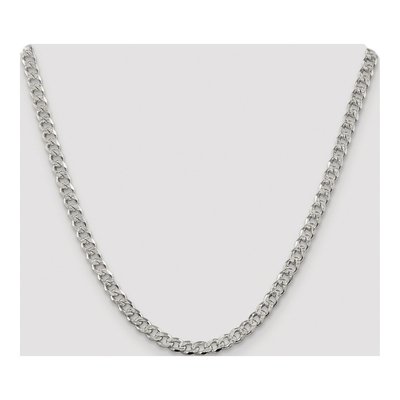 Sterling Silver 5.5mm Pave Curb Chain – view 4