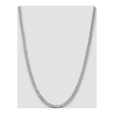 Sterling Silver 5.5mm Pave Curb Chain – view 4