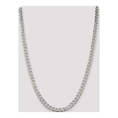 Sterling Silver 7mm Pave Curb Chain – view 4