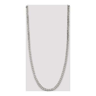 Sterling Silver 7mm Pave Curb Chain – view 4