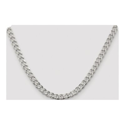 Sterling Silver 7mm Pave Curb Chain – view 4