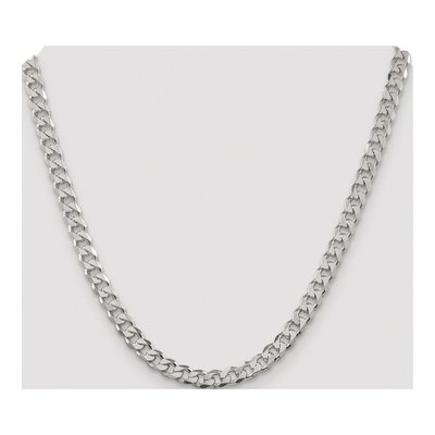 Sterling Silver 7mm Pave Curb Chain – view 4