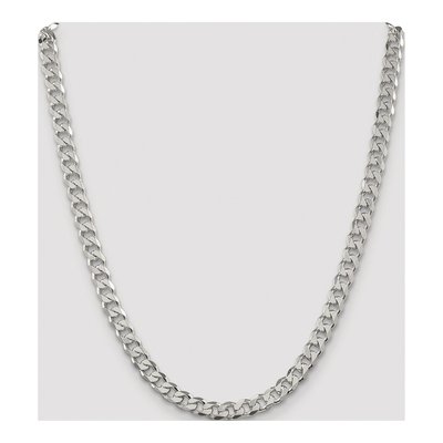 Sterling Silver 7mm Pave Curb Chain – view 4