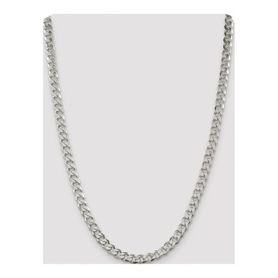 Sterling Silver 7mm Pave Curb Chain – view 4
