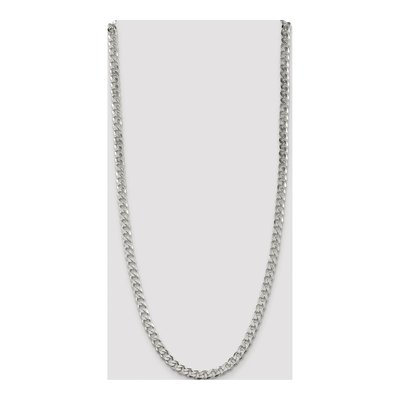 Sterling Silver 7mm Pave Curb Chain – view 4