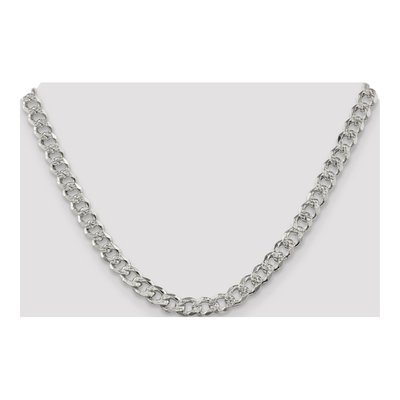 Sterling Silver 7.5mm Pave Curb Chain – view 4