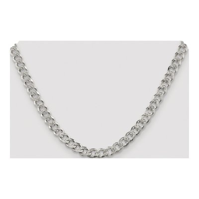 Sterling Silver 7.5mm Pave Curb Chain – view 4