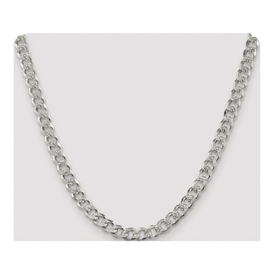 Sterling Silver 7.5mm Pave Curb Chain – view 4