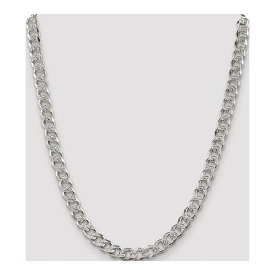Sterling Silver 7.5mm Pave Curb Chain – view 4