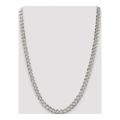 Sterling Silver 7.5mm Pave Curb Chain – view 4