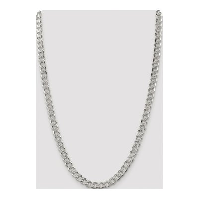 Sterling Silver 7.5mm Pave Curb Chain – view 4