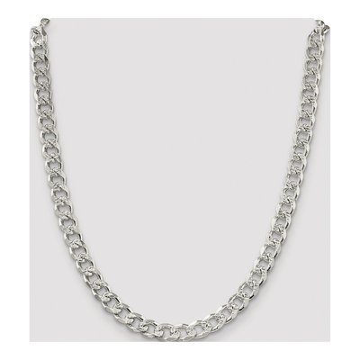 Sterling Silver 8.3mm Pave Curb Chain – view 4