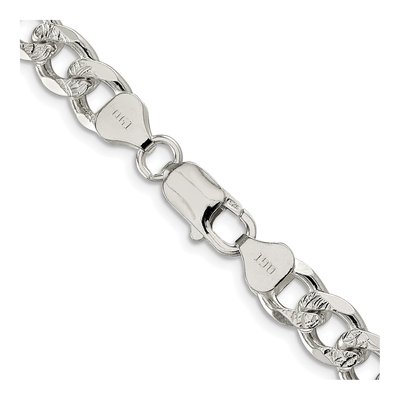 Sterling Silver 8.3mm Curb Chain – view 3