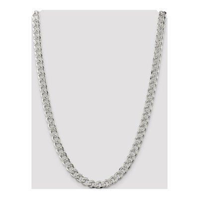 Sterling Silver 9.3mm Pave Curb Chain – view 4