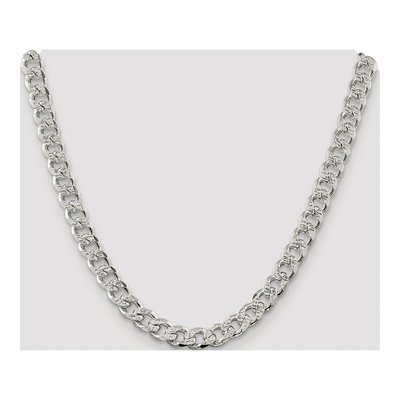 Sterling Silver 9.3mm Pave Curb Chain – view 4
